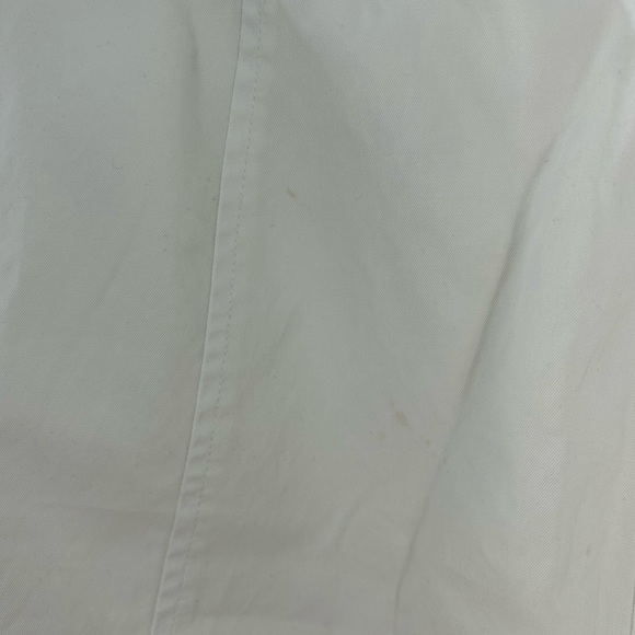 Kate Hill Petite Skort Women's 14P (Waist 32in) Ivory, Cotton Twill Front Snaps - Picture 8 of 12